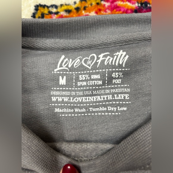 Faith over fear crewneck sweatshirt - Picture 4 of 5